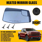 Right Mirror Glass for Chevrolet Silverado 1500 GMC Sierra 1500 (2019–2023) EPY