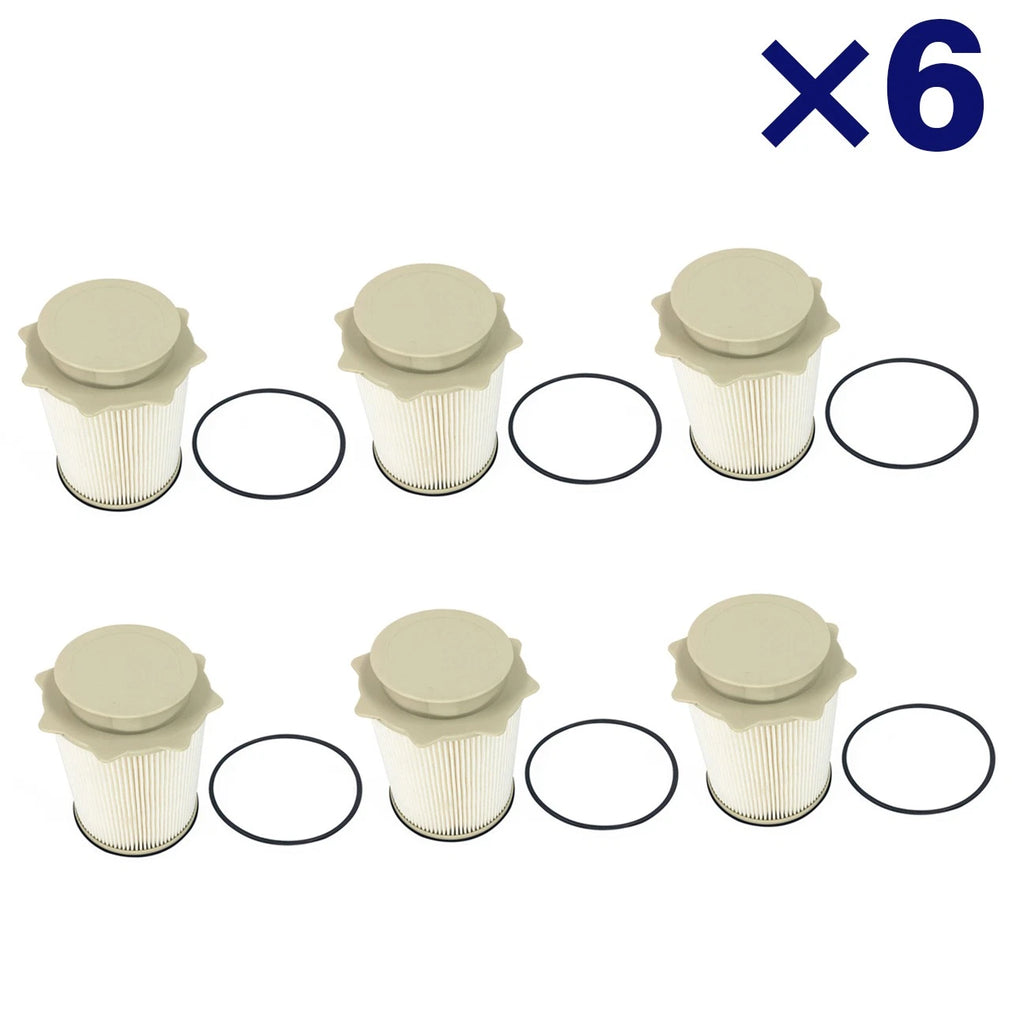 6PCS Diesel Fuel Filters for Dodge Ram Cummins 6.7L Turbo (2010–2017)