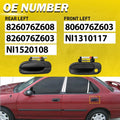 Driver Left Side Exterior Door Handle for Nissan Sentra (2000–2006)