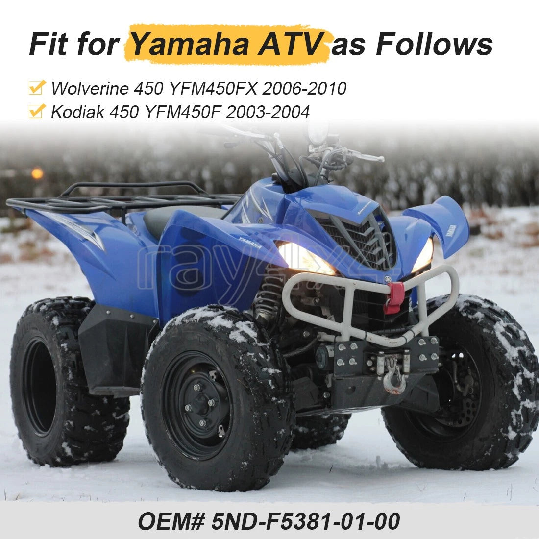 Rear Axle Shaft for Yamaha Kodiak 450 YFM450FA 4WD (2003–2004)