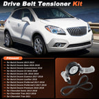 Serpentine Belt Drive Tensioner Kit for Buick Encore (2013–2020) K060544 6PK1383