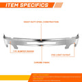 Front Bumper Face Bar Chrome for GMC Sierra 1500 2500 3500 (2007–2013)