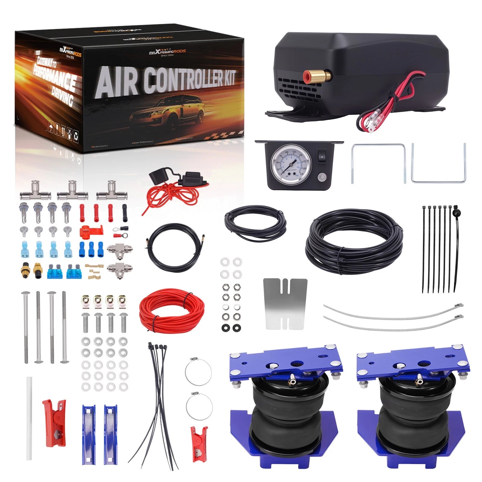 Air Spring Kit with Compressor for Ford F-250 Super Duty (2017-2024)
