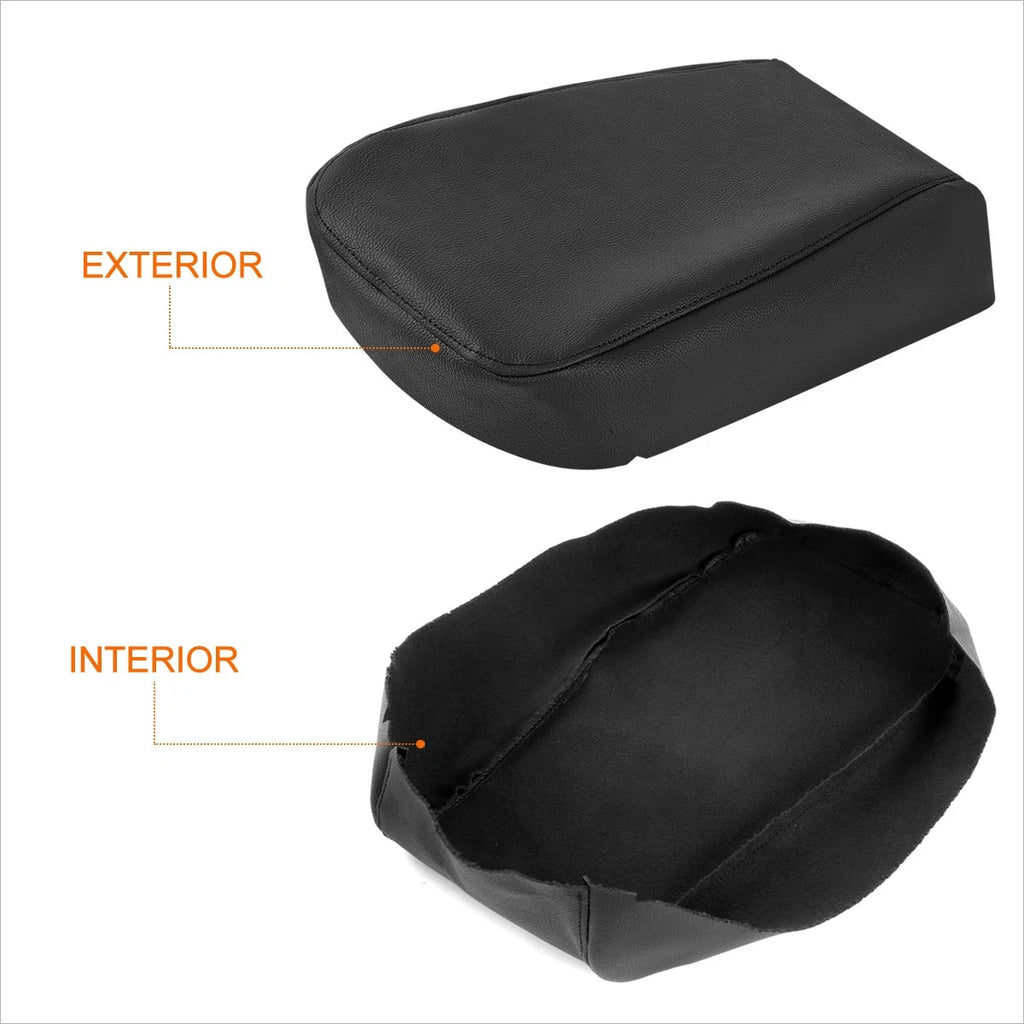 Vinyl Leather Front Center Console Lid Arm Rest Cover for Toyota Avalon (2013–2018)