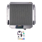 3-Row Aluminum Engine Radiator for Chevrolet 3100 (1955–1959) w/ Shroud Fan Kit