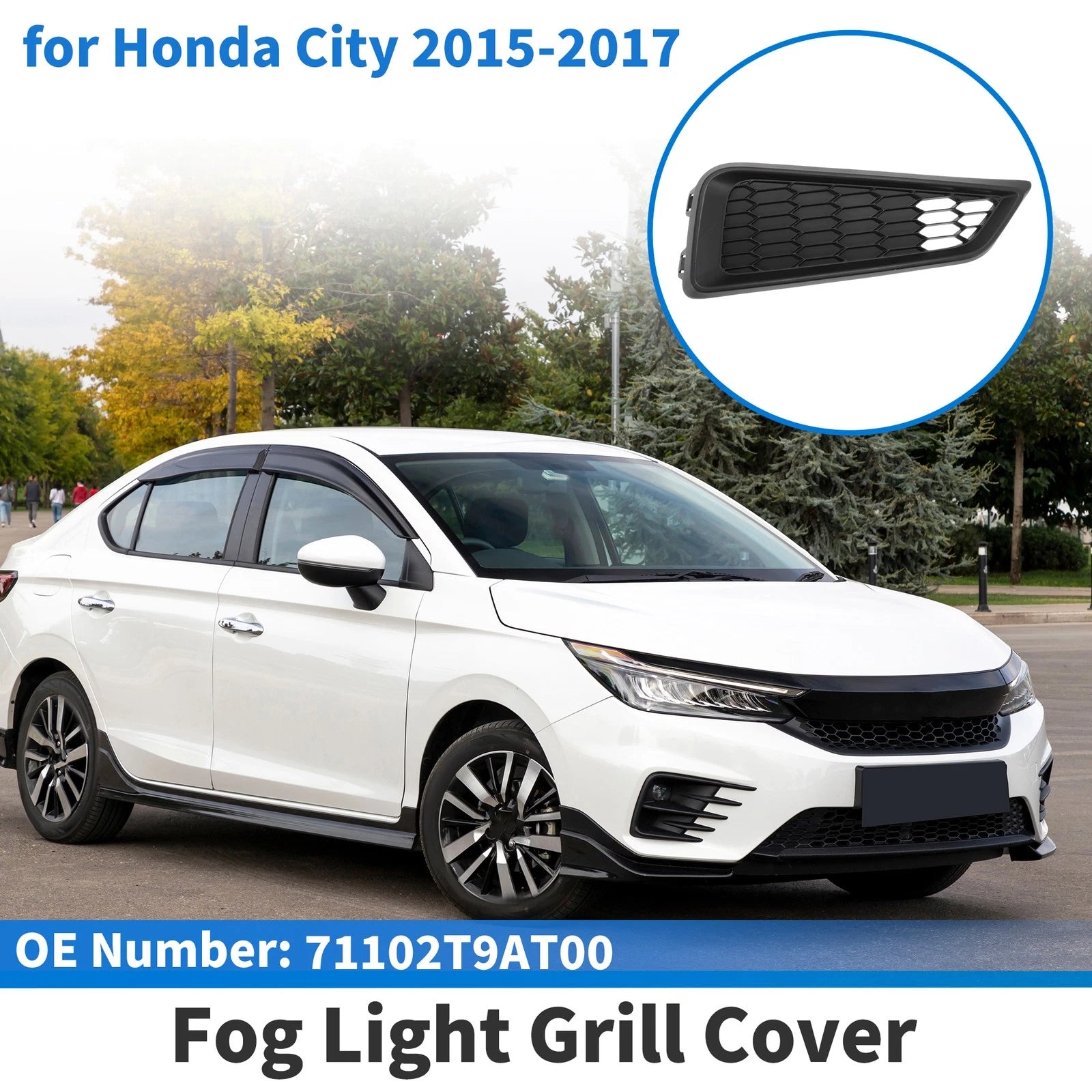 Front Right Fog Light Grill No. 71102T9AT00 for Honda City (2015–2017)