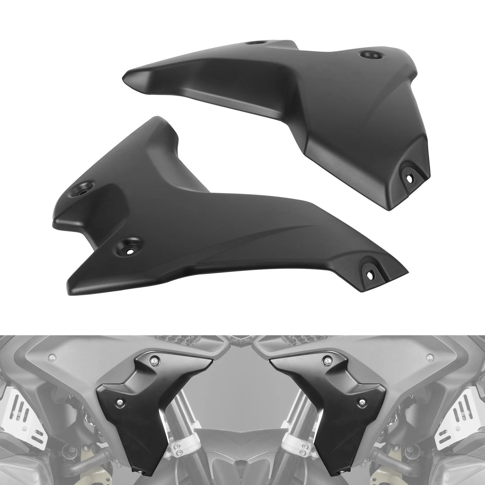 Side Frame Fairing Cowl Guards Radiator Cover for BMW R1250GS (2019–2023)