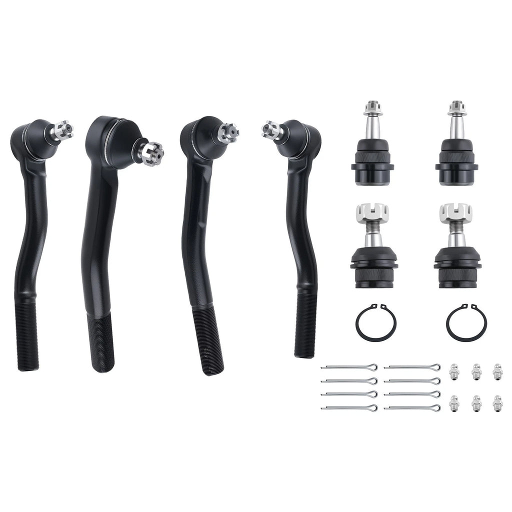 Front Upper & Lower Ball Joints Tie Rod Ends for Jeep Grand Cherokee (1999–2004)