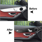 Interior Door Panel Cover Trim for Benz GLC X253 (2016–2021), C Class W205 (2014–2021)