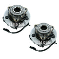 Set of 2 Timken Front Wheel Bearing Hub Kit for Dodge Ram 1500 (2002–2008)