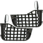 Set of 2 Black Tubular Trail Doors with Side Mirrors for Jeep CJ7/YJ (1976–1995)