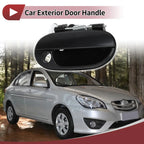 Exterior Door Handle for Hyundai Accent Front Right Black ABS (2010-2017)
