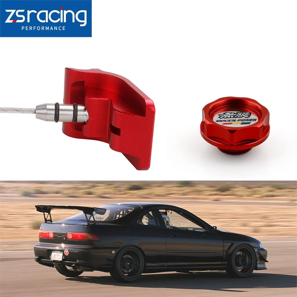 K24 Oil Filler Cap Cover + Dipstick for Honda Civic (2001–2023)