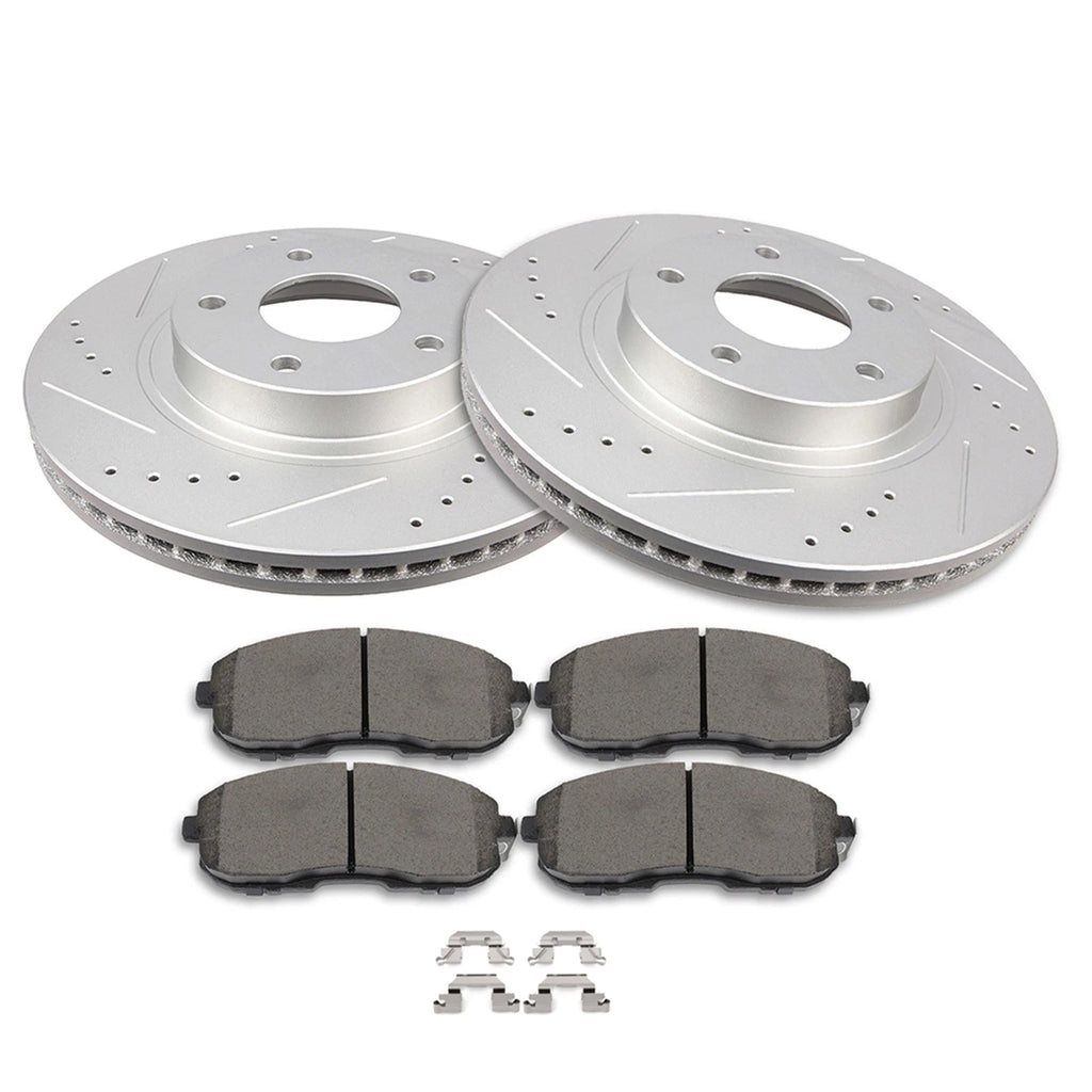 Front Brake Rotors & Ceramic Pads for Nissan Altima (2002–2004) Infiniti I35