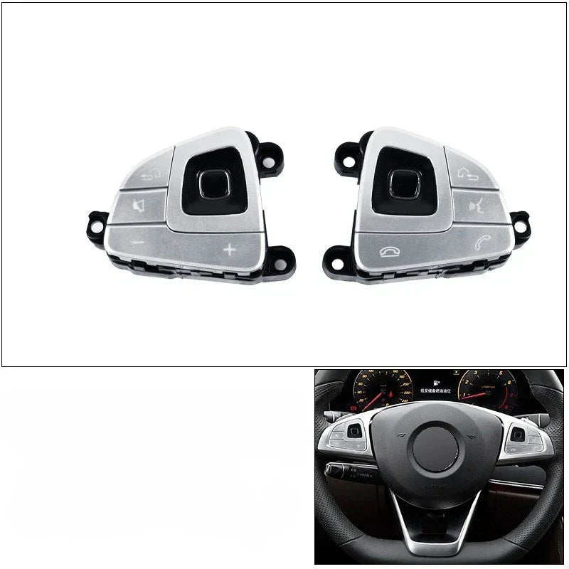 2 x Steering Wheel Switch Button Set for Benz E-Class W213 W238 (2016–2018)
