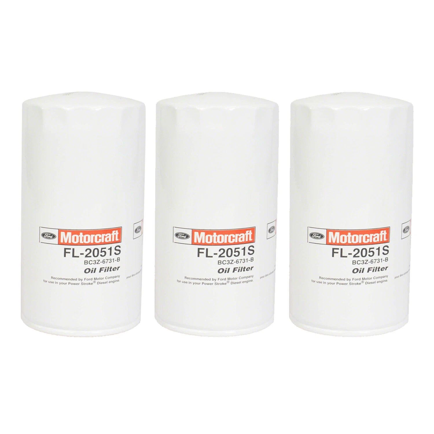Set of 3 Engine Oil Filters for Ford F-250 F-350 Super Duty (OEM)