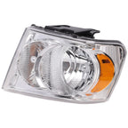 Headlight for Dodge Durango (2007–2009) Left Chrome Housing with Bulb