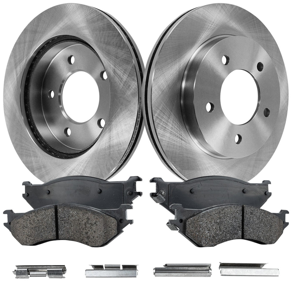 Brake Disc and Pad Kit for Ford F-150 (2000–2003) Front Left Right