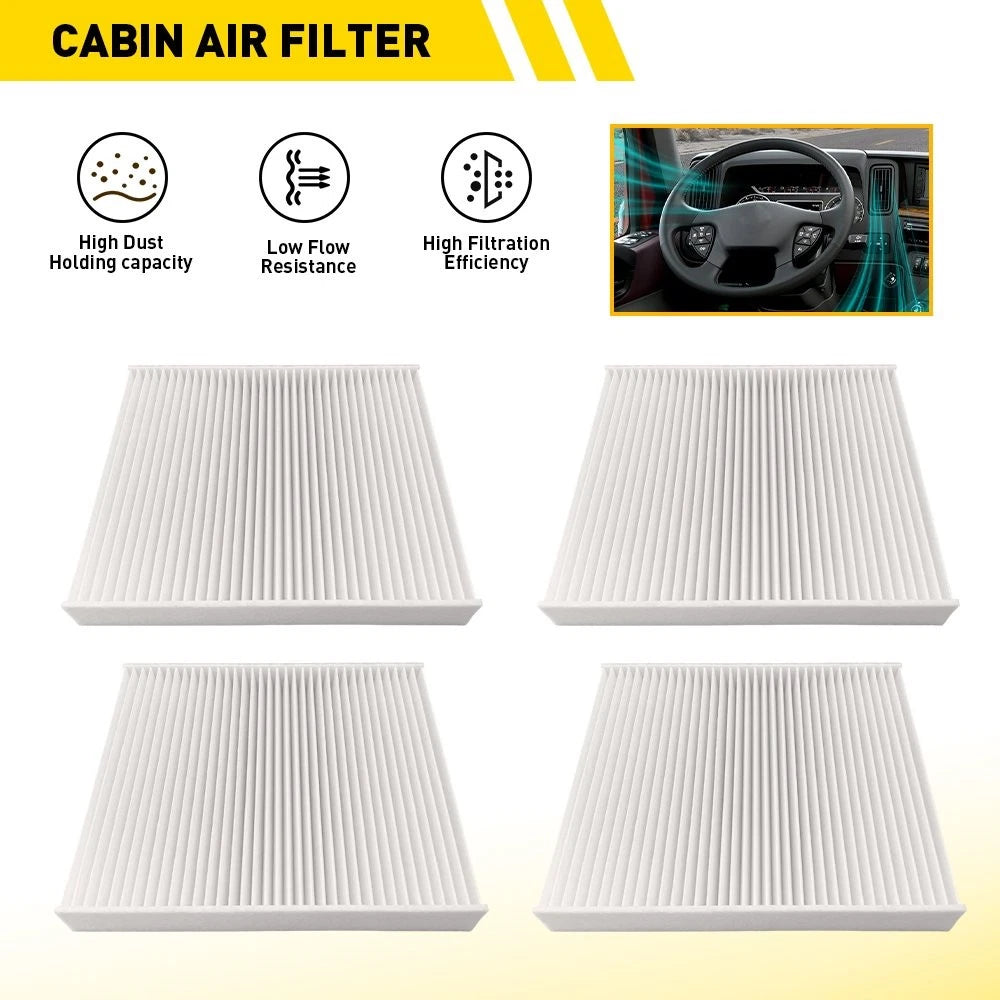 Set of 4 Cabin Air Filters for Kenworth T680 T800 T880 Peterbilt 567 579