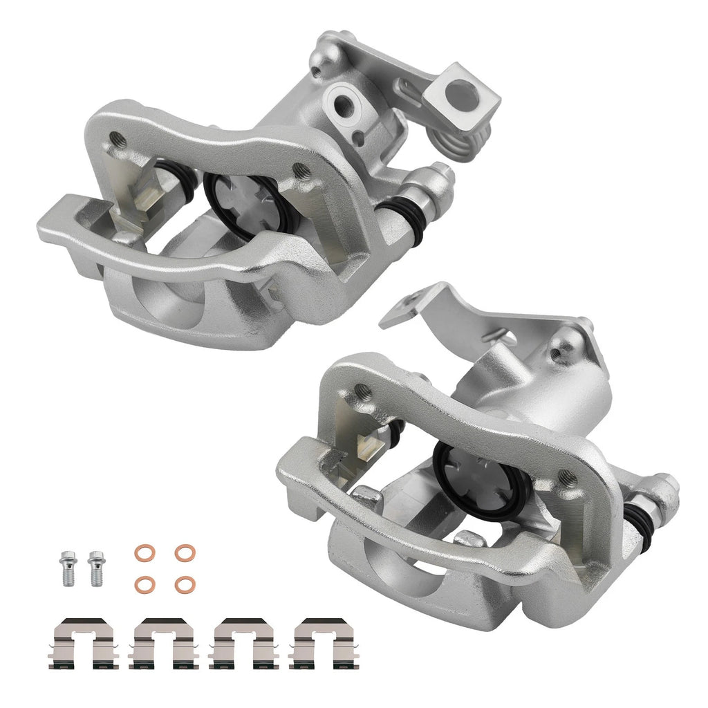 Set of 2 Rear Brake Calipers for Hyundai Accent/Dodge Attitude (2012–2017)
