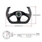13" Flat Drift Racing Steering Wheel with Horn Button