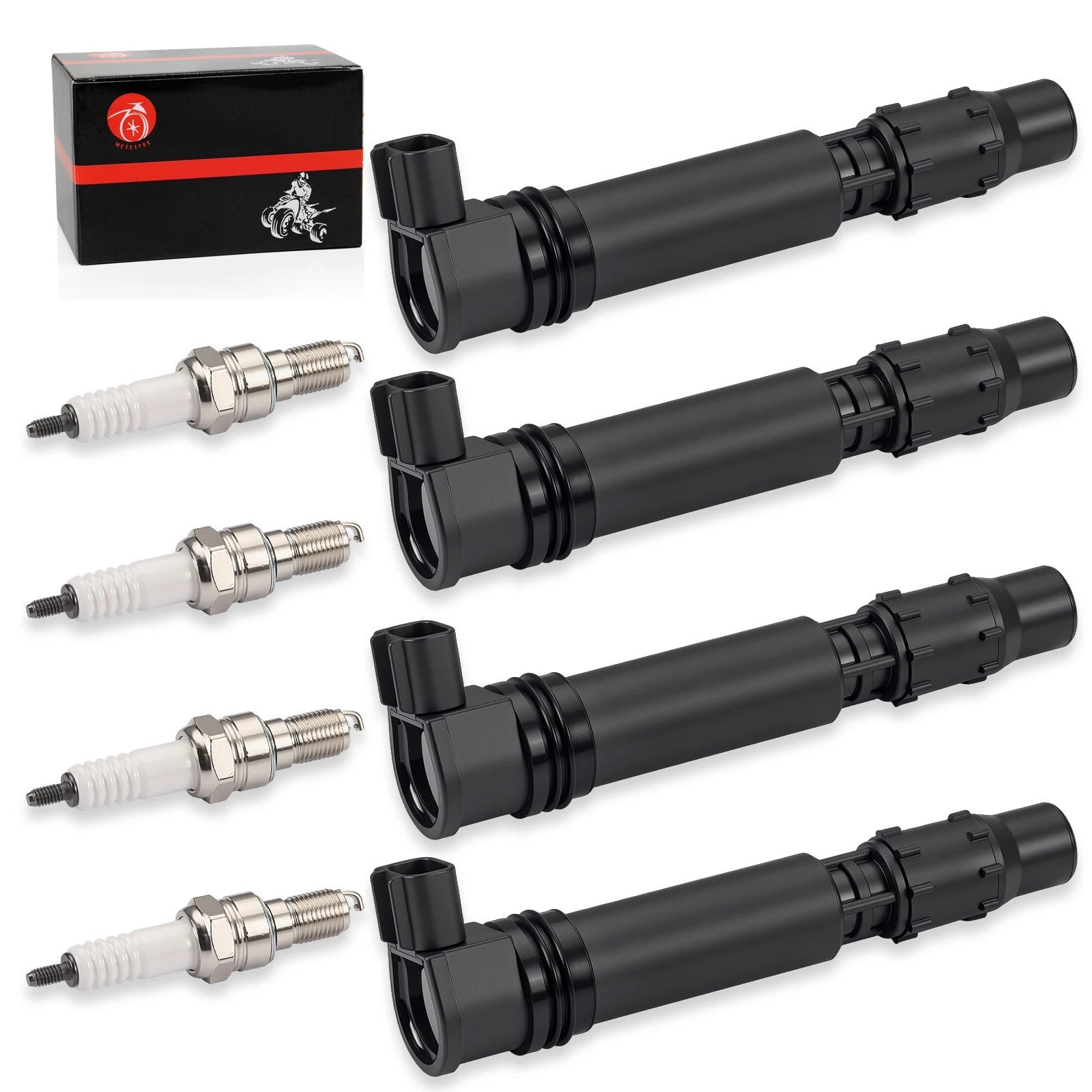 Ignition Coils & Iridium Spark Plug Set for Honda CBR1000RR (2004-2007)