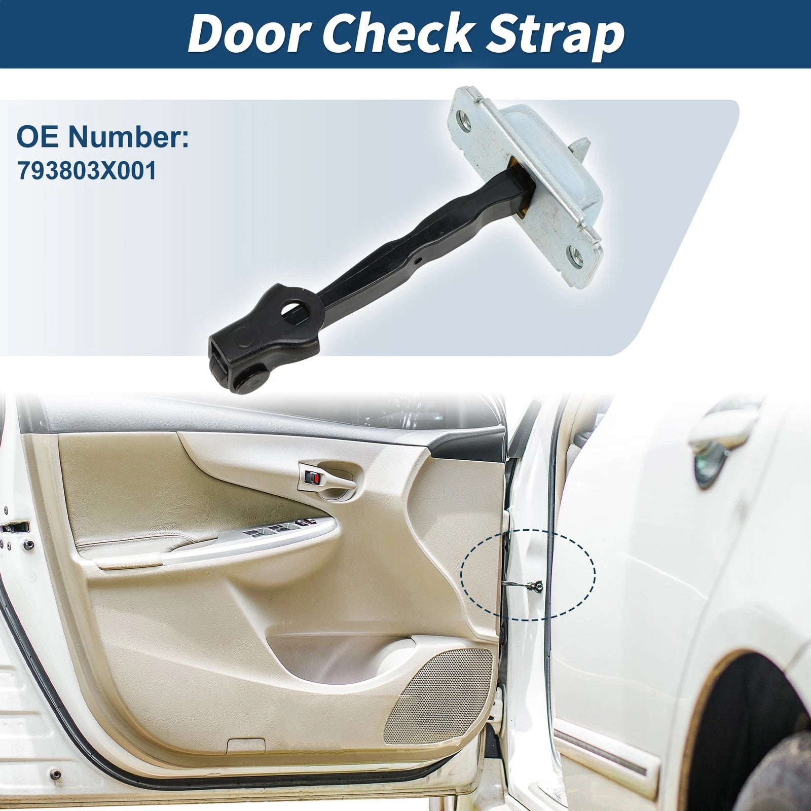 Front Left Door Check Strap No.793803X001 for Hyundai Elantra (2011–2016)
