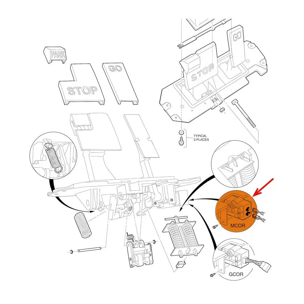 Throttle Potentiometer for Club Car Precedent Electric 2004-2011