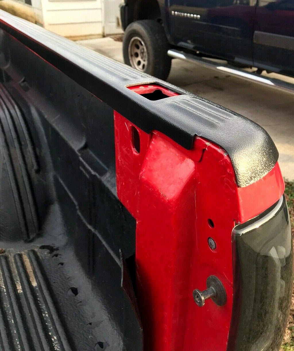 Truck Bed Rail Caps Cover W/Holes for Chevy Silverado Sierra (1999–2007)