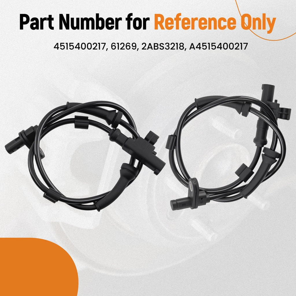 ABS Wheel Speed Sensor Front Pair for Smart Fortwo Coupe (2007–2024) 4515400217