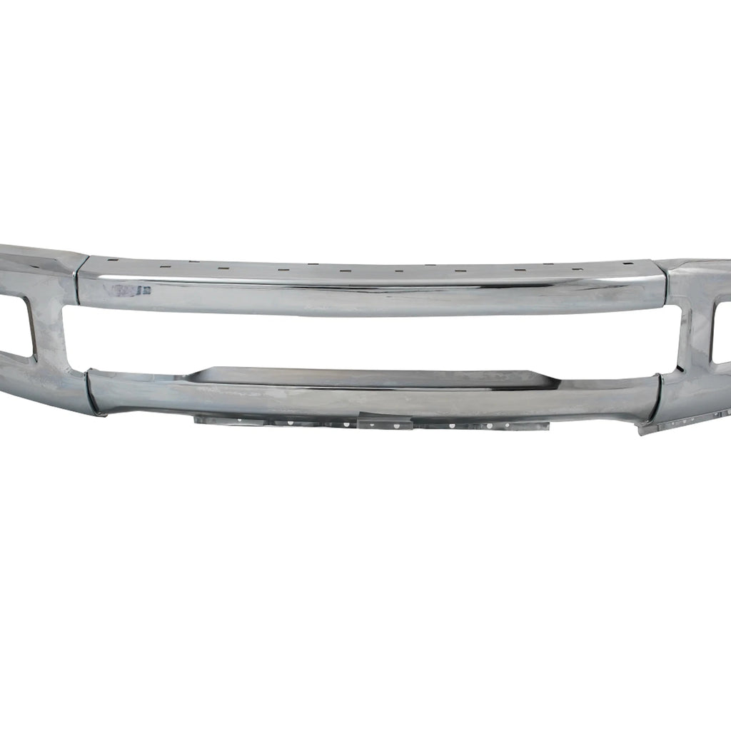Chrome Front Bumper Face Bar with Fog Hole for Ford F250 F350 (2017–2019)