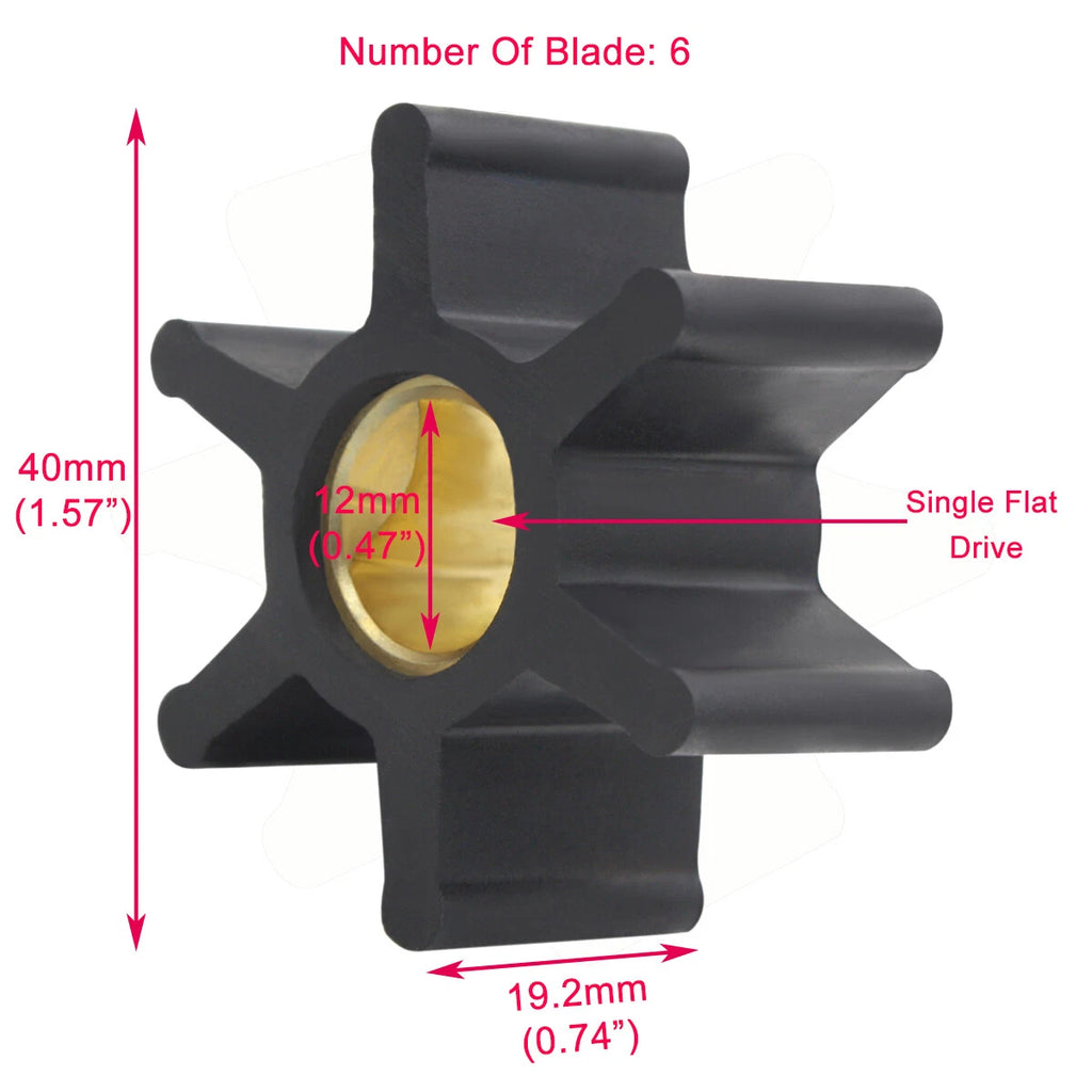 Impeller for Sherwood 8000K, Onan 541-1524, Kohler 359978 (All Years)