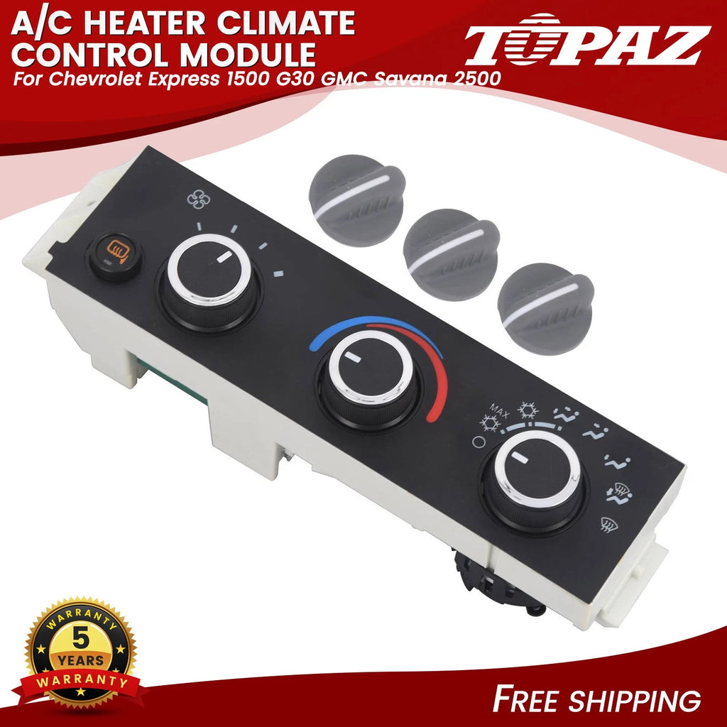 A/C Heater Climate Control Module for Chevrolet Express 1500 GMC Savana 2500 (2003–2014)