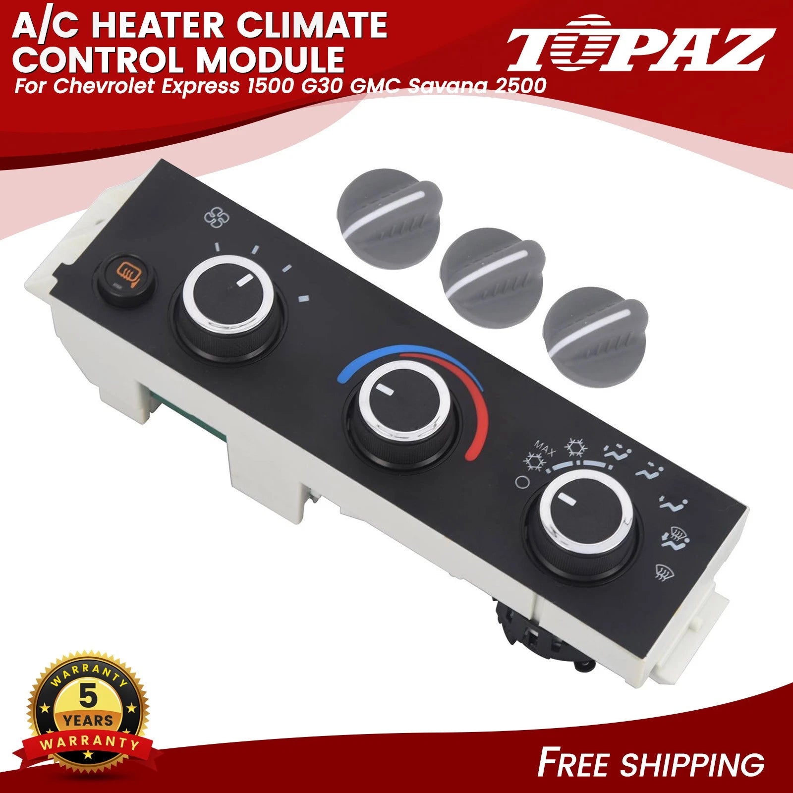A/C Heater Climate Control Module for Chevrolet Express 1500 GMC Savana 2500 (2003–2014)