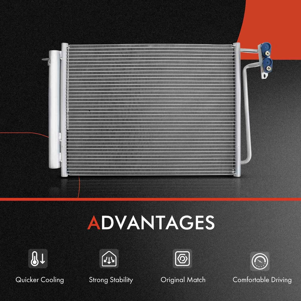 Radiator & A/C Condenser & Cooling Fan Kit for BMW X5 (2000-2006)
