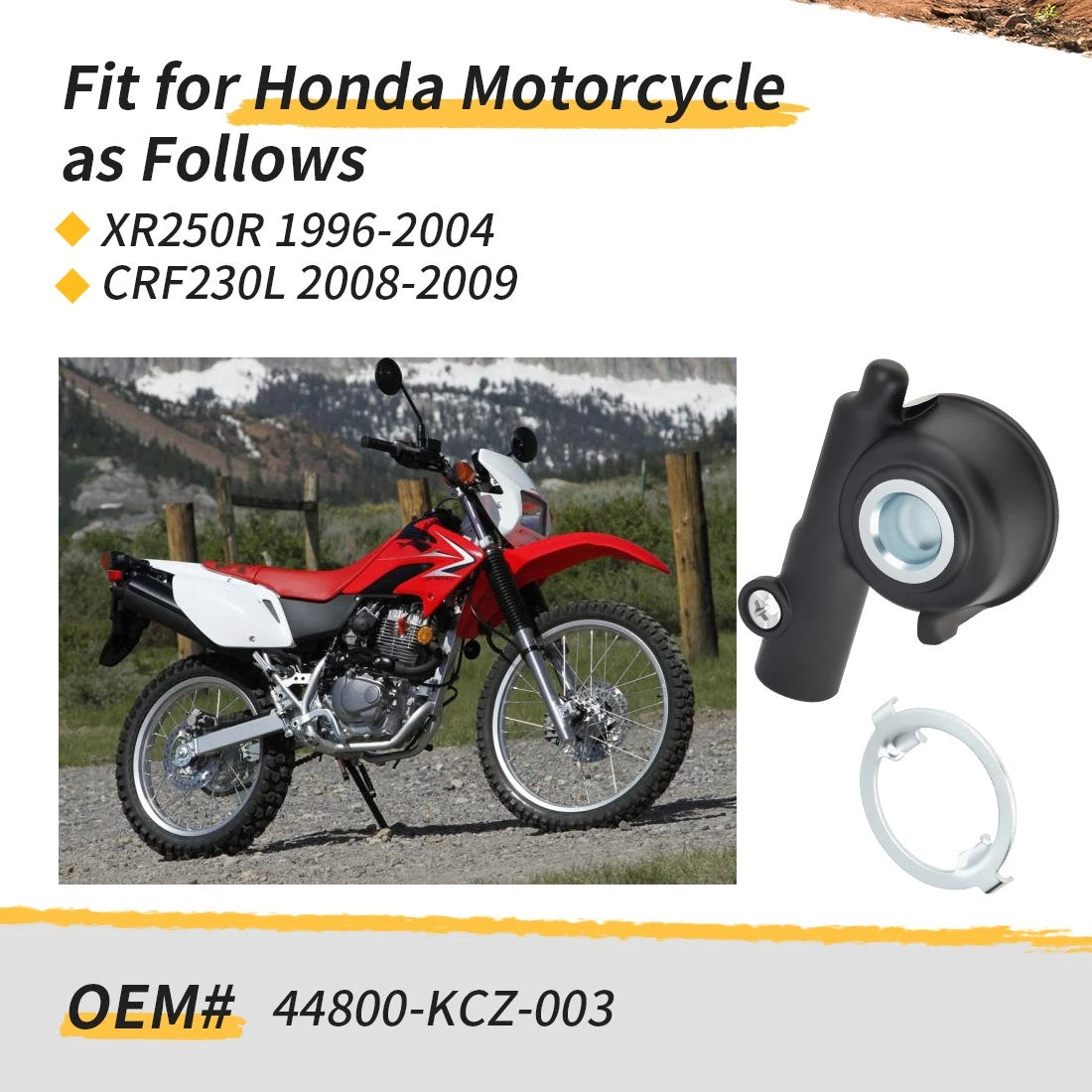 Speedo Gear Box for Honda XR250R (1996–2004), CRF230L (2008–2009) 44800-KCZ-003