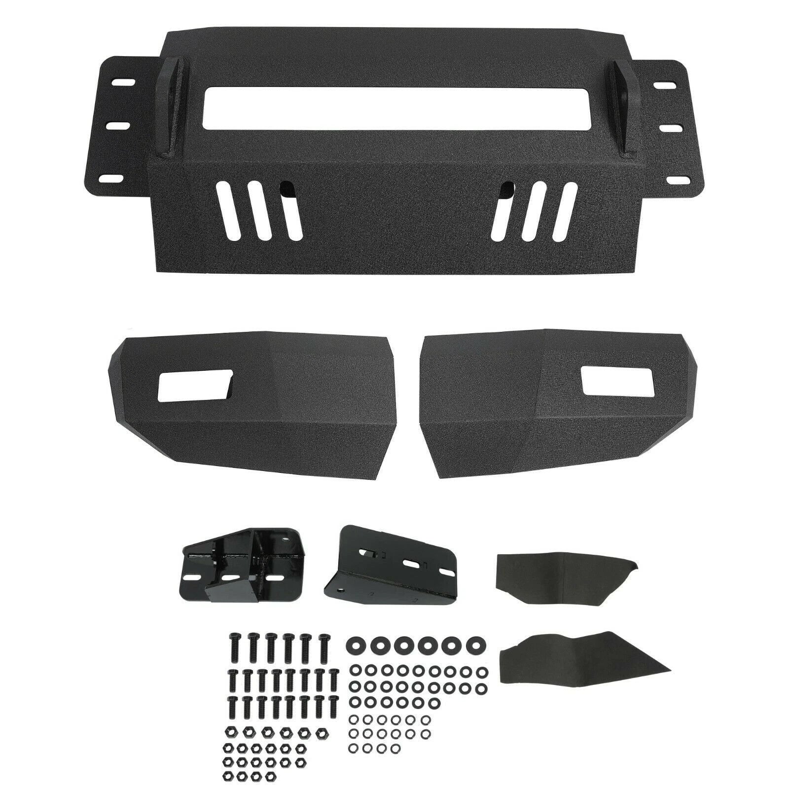 Set of 2 Steel Powder-Coated Bumpers for Ford F250 F350 (2008–2010)