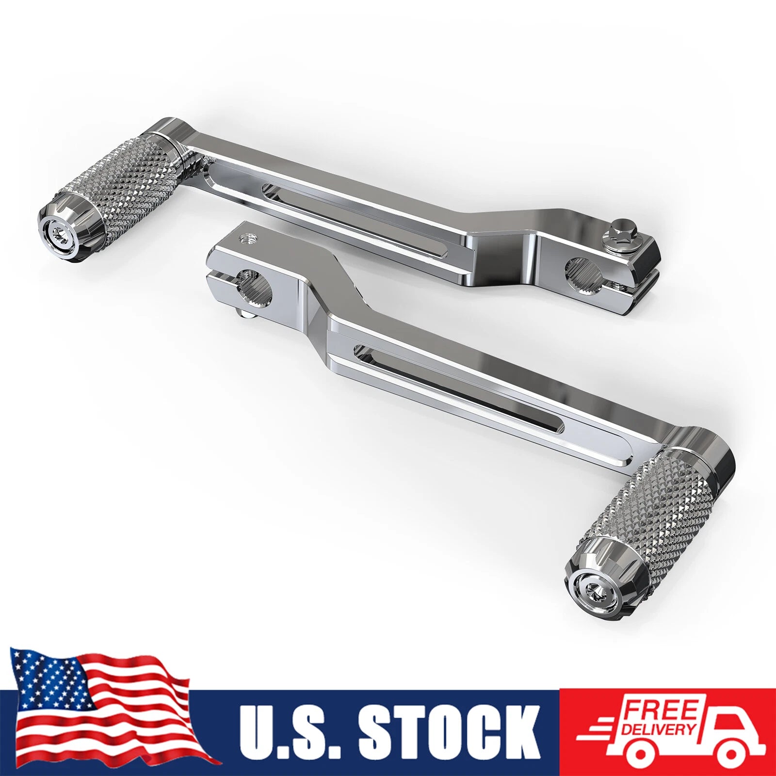 2X Chrome Shifter Levers 33895-82E for Harley Street Glide FLHX (2017–2024)
