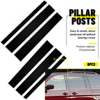 Set of 6 Black Pillar Posts for Honda Odyssey (2005–2010) Door Trim