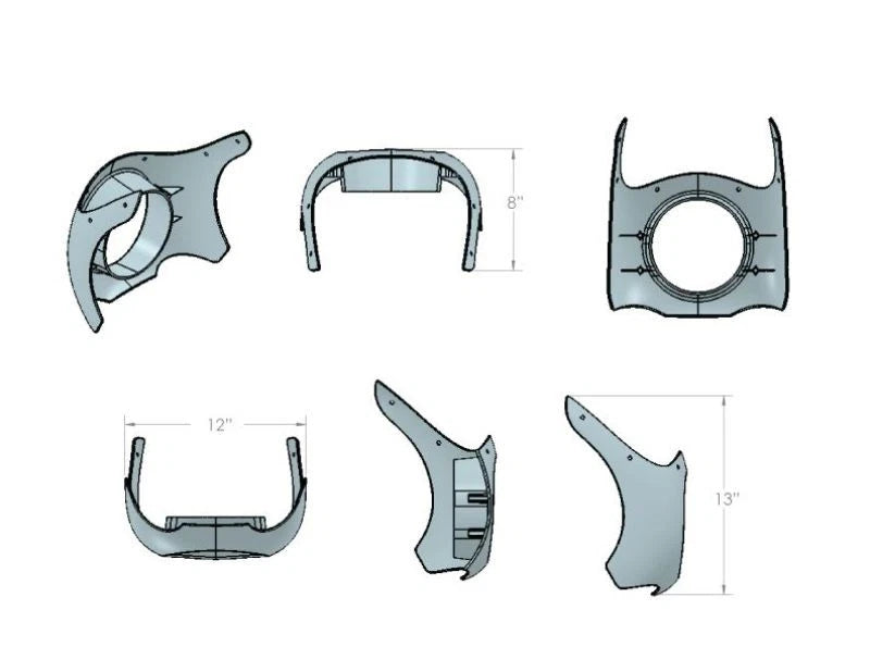 Outlaw Fairing for Honda Rebel 300/500 & CMX1100 (2020–2023)