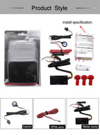 Digital Red LED Motorcycle Tachometer 0-20000 RPM Gauge for 12V Motorcycles