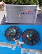 Alu Radiator + Fan for Mini One Cooper R50 R52 R53 1.4 1.6 A/C (2002-2007)