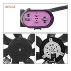 Right Radiator Cooling Fan Assembly w/ Control Unit for Audi Q7 VW Touareg (2007–2015)