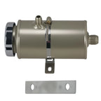 Racing Power Steering Reservoir Kit for Universal Performance (Silver Aluminum)