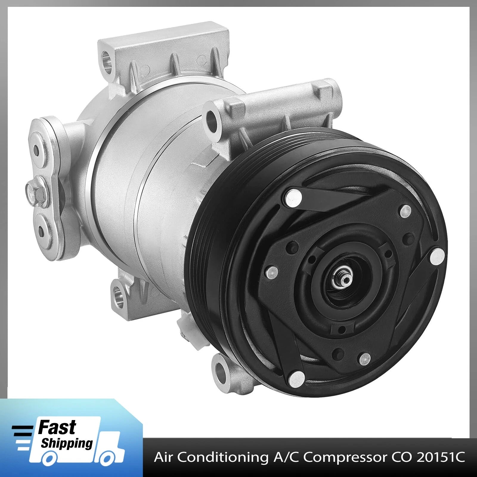 AC Air Conditioning Compressor for GMC K2500 Suburban (1996–1999) 5.7L 6.5L 7.4L