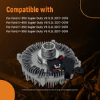 Electronic Fan Clutch for Ford F250 F350 E350 E450 Super Duty (2017–2019)