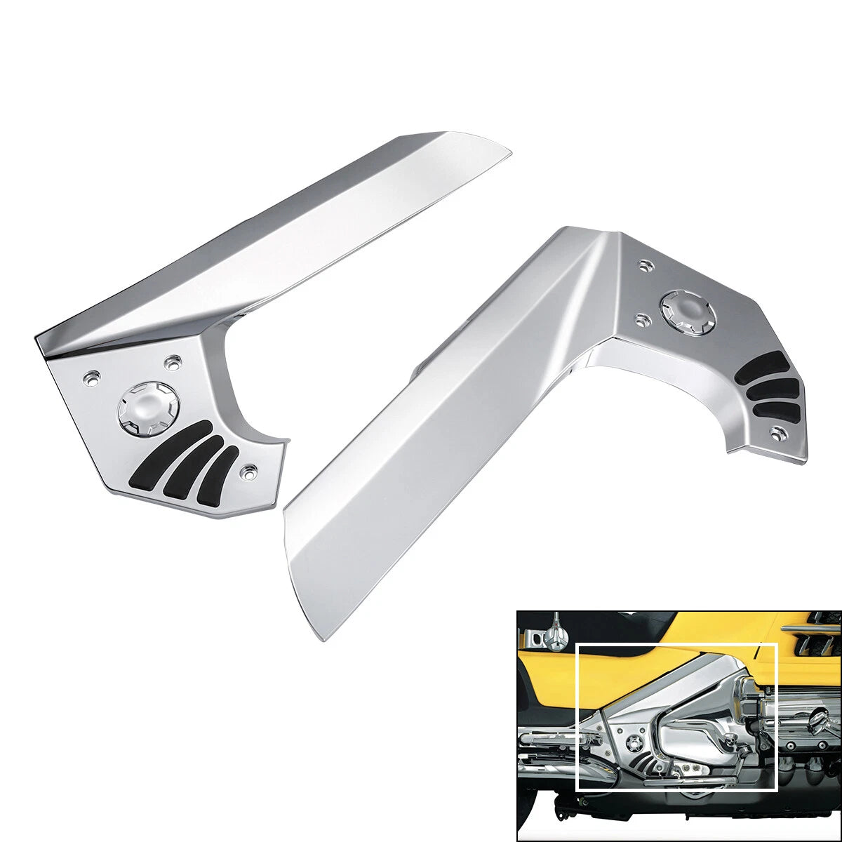 Chrome ABS Fairing Frame Covers for Honda GL1800 (2001–2017) F6B (2013–2017)