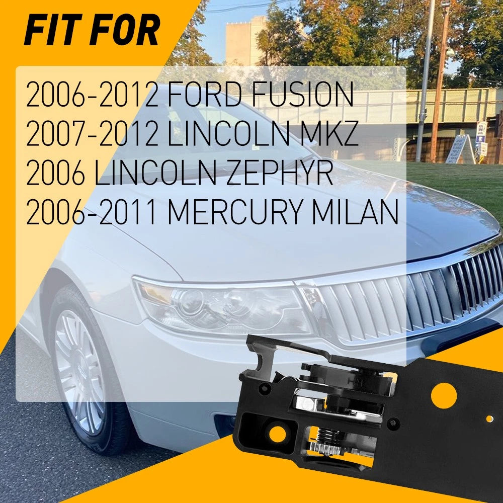 Set of 2 Chrome Interior Door Handles for Ford MKZ Fusion (2006–2012)