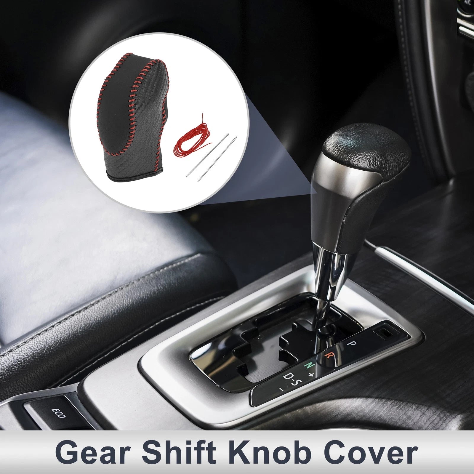 Carbon Fiber Gear Shift Knob Cover for Car 