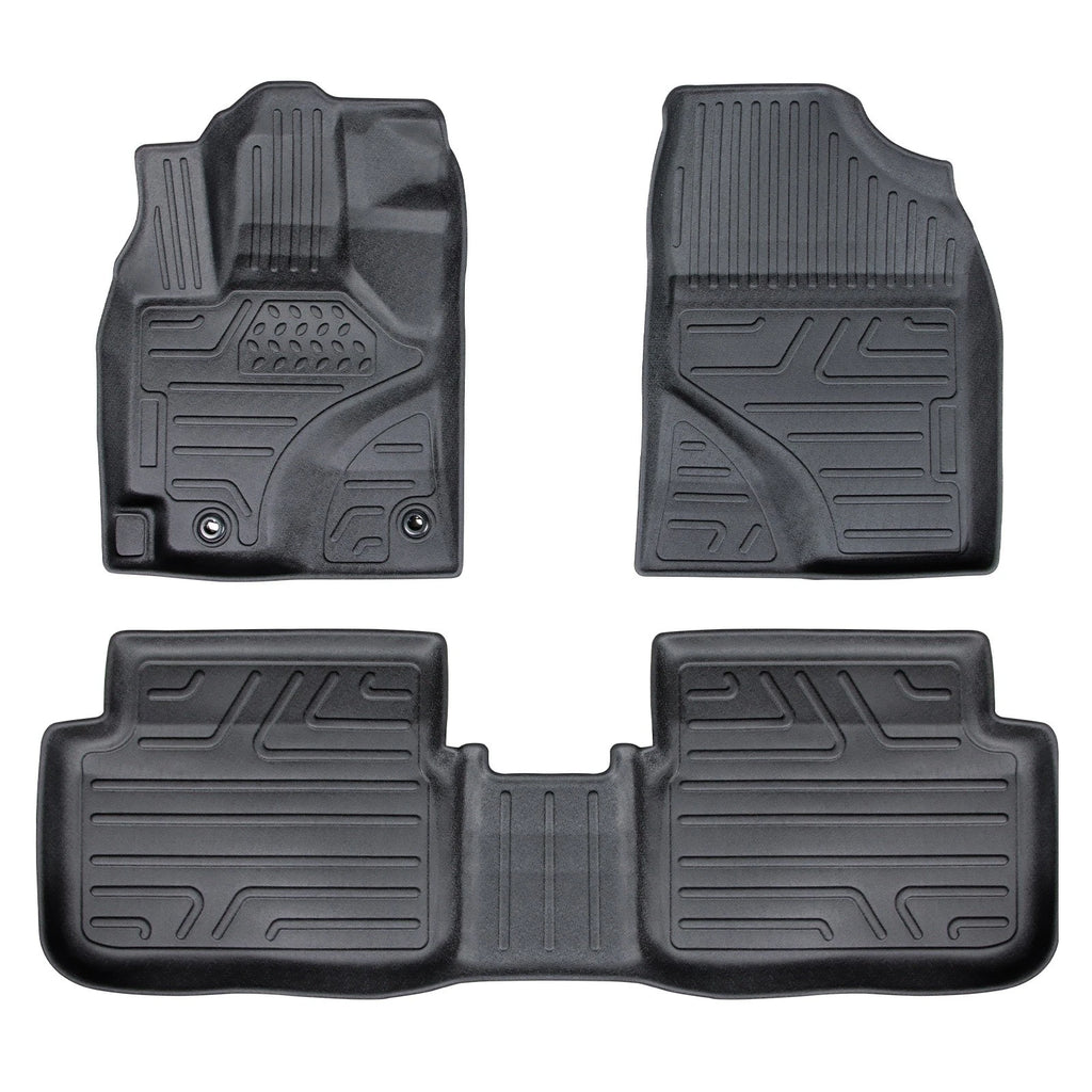 Set of 4 TPE Rubber All Weather Floor Mats for Toyota Corolla (2014–2019)
